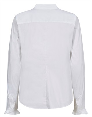Mos Mosh - MMHassie Pleat Skjorte - White